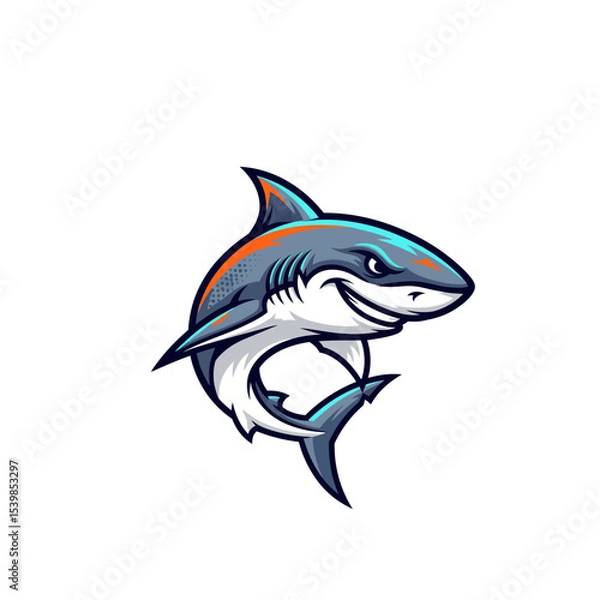 Obraz Icon or logo Shark very cool design