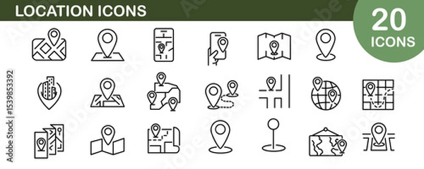 Fototapeta Location icon vector logo suitable for percentage logo and infographics
