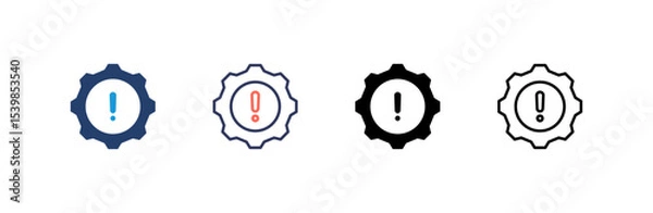 Obraz Risk Management icon set multiple style collection