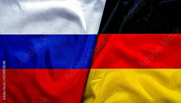Obraz ロシアとドイツの国旗。(Russia flag and Germany flag.)

