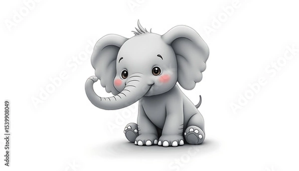 Obraz baby elephant drawing