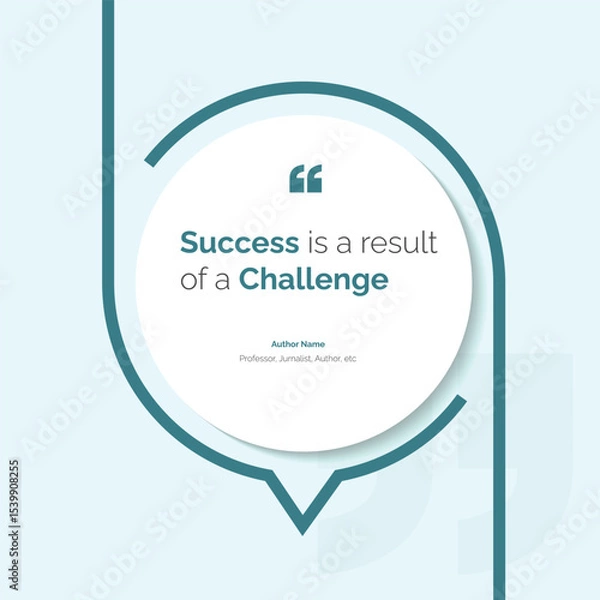 Fototapeta Bubble testimonial banner, quote, infographic. Social media post template designs for quotes. Empty speech bubbles, quote bubbles