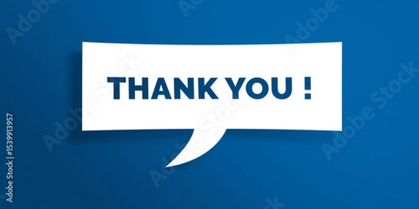Obraz Thank you Message for Business Presentation
