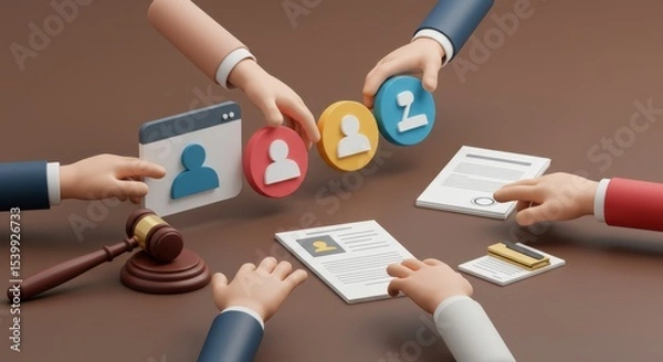 Fototapeta Legal Tech and HR: Streamlining Personnel Management with Digital Solutions