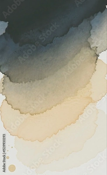 Fototapeta Watercolor texture background generative ai image, soft and artistic tone