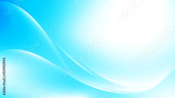 Fototapeta Abstract white and blue color, modern design stripes background with curve lines. Vector illustration.
