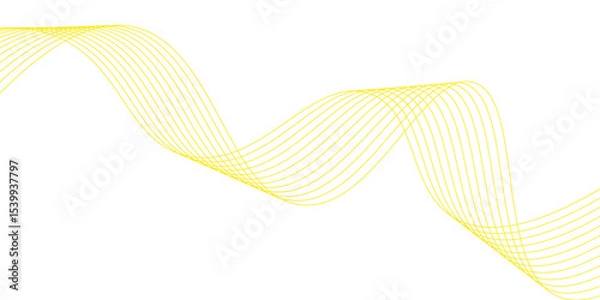 Fototapeta Abstract orange wavy background' Abstract wave element for design. Digital frequency track equalizer. Stylized line art background. Vector illustration. Wave with lines created using blend tool.	