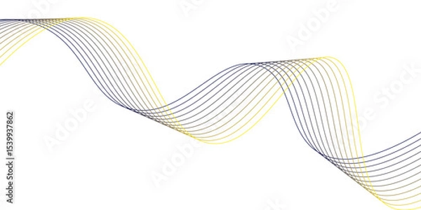 Fototapeta Modern abstract glowing wave background. Dynamic flowing wave lines design element. Abstract background with lines and smoke waves	