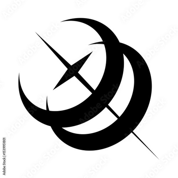 Obraz Abstract Y2K Vector Shape Element