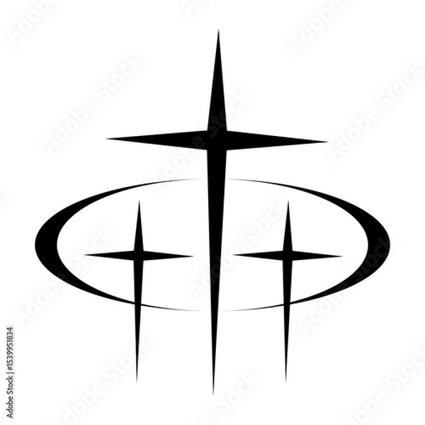 Obraz Abstract Y2K Vector Shape Element