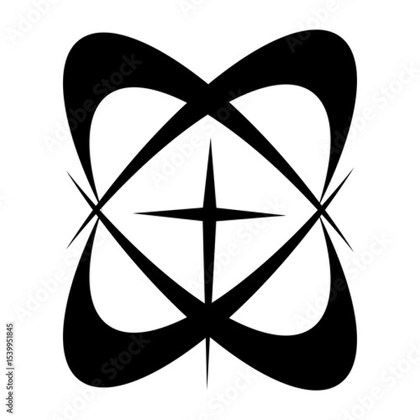 Obraz Abstract Y2K Vector Shape Element