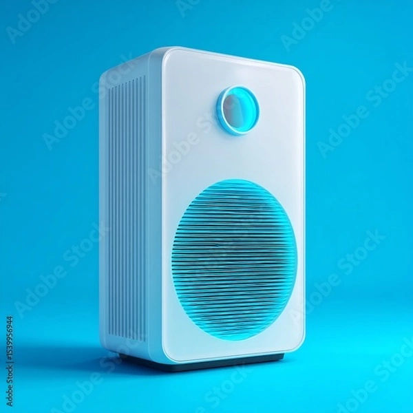 Fototapeta 3D advanced air purifier with HEPA filter, ideal for reducing allergens and pollutants in the air.