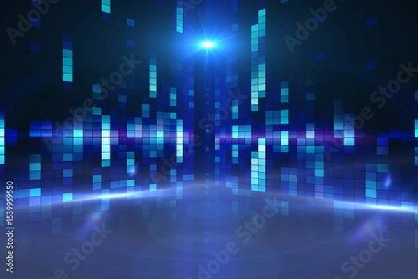 Obraz Digitally generated disco light background
