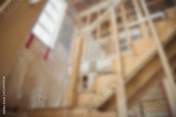 Obraz Stairs in construction site background
