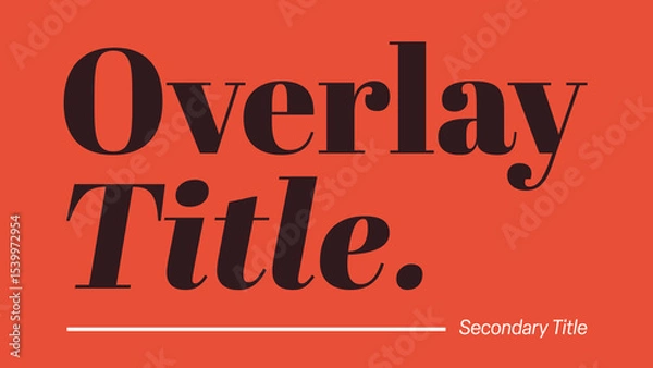 Fototapeta Expressive Type Evolution 09  