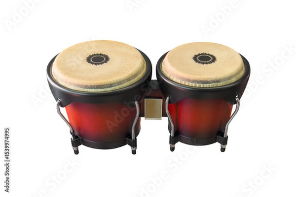 Obraz bongo isolated on white background