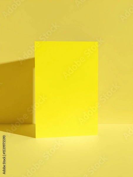 Fototapeta poster mockup, set in the table, high quality commercial layout, hard flash