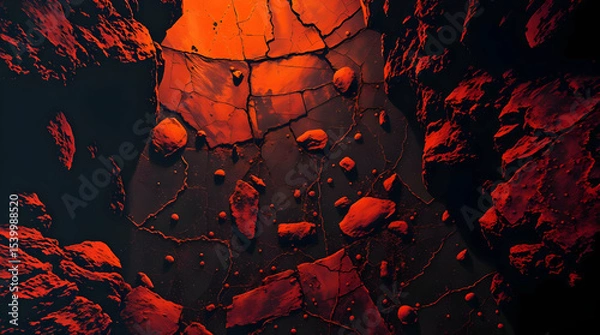 Obraz black dark orange glowing grainy gradient background noise texture wallpaper