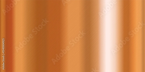Fototapeta Gold gradient shiny metallic vector background with glossy polished golden steel texture material.