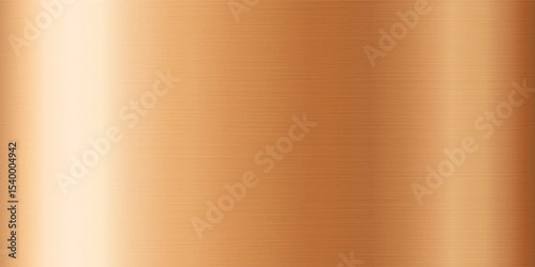 Fototapeta Gold gradient shiny metallic vector background with glossy polished golden steel texture material.