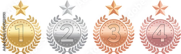 Obraz Gold, Silver, Bronze