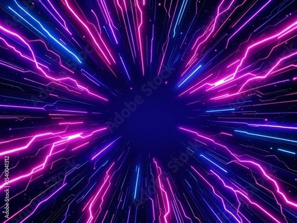 Obraz Neon Tunnel of Light