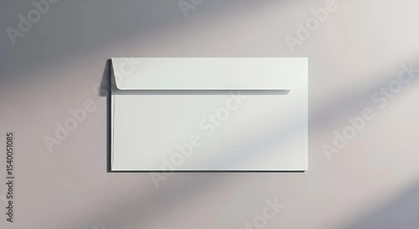 Obraz Envelope Mockup Flatlay