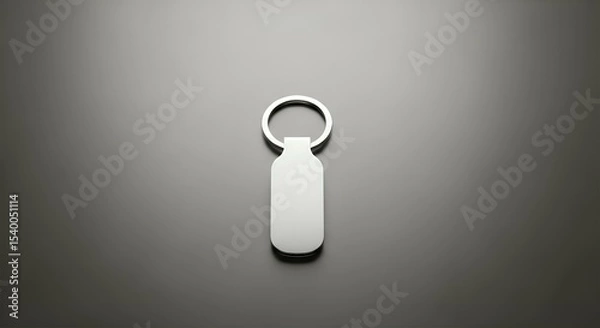 Obraz Keychain Mockup Front View
