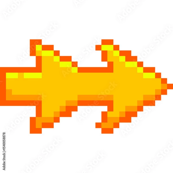 Fototapeta Arrow Pixel Art