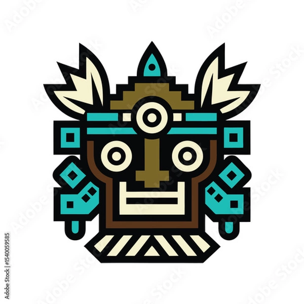 Obraz Mayan pattern design vector art