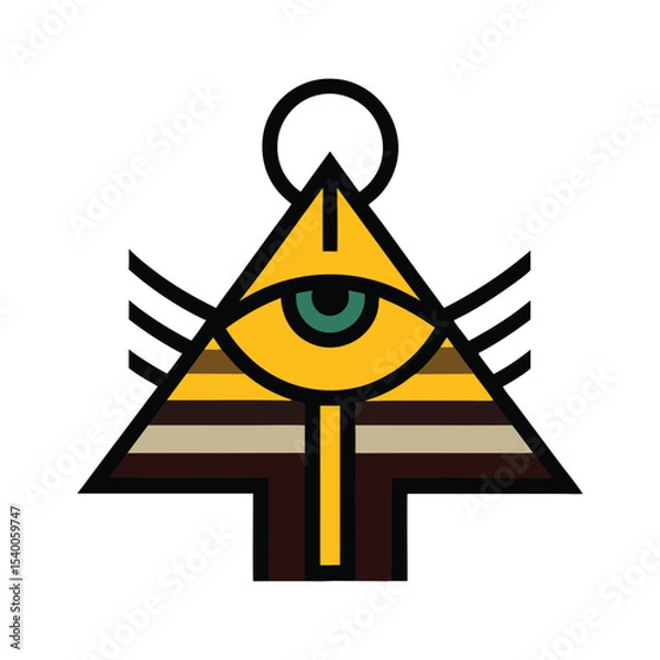 Obraz egyptian pattern design vector art