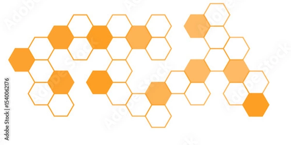 Obraz Abstract Geometric Hexagon Pattern. Minimalistic hexagon pattern in white and gray on background	