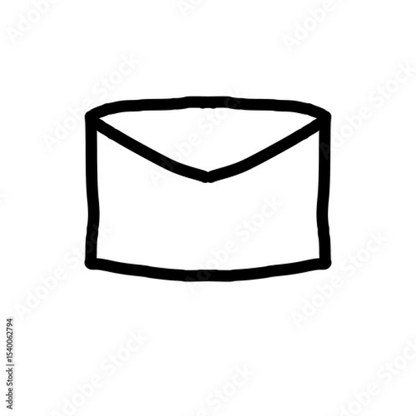 Obraz envelope isolated on white background