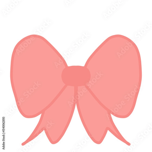 Obraz pink flower with ribbon