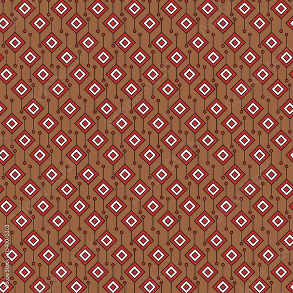 Fototapeta Abstract geometric pattern design with colorful shapes