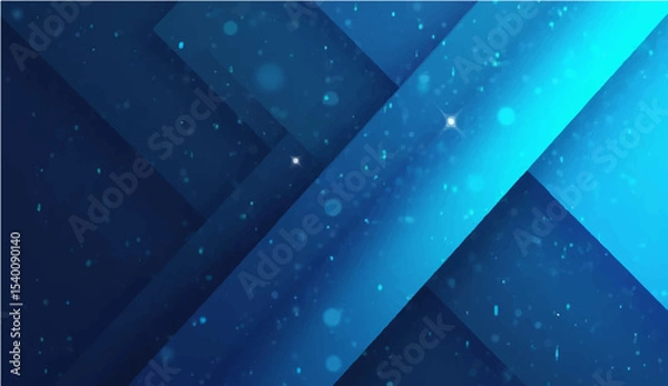 Fototapeta abstract Modern blue layered background with diagonal geometric shapes and smooth gradient . Vector design suitable for business, technology, or corporate layouts