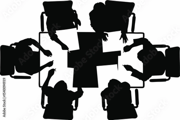Fototapeta Person Standing at Giant Arrow Pointing Up Representing Growth
