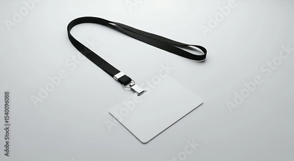 Obraz ID Card Mockup with Lanyard