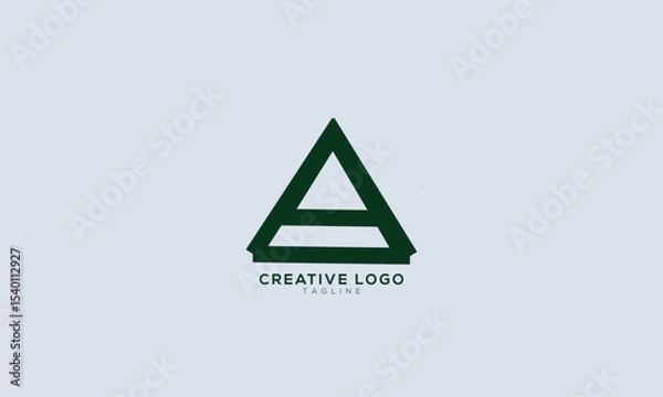 Fototapeta CA AC PA AP Abstract initial monogram letter alphabet logo design