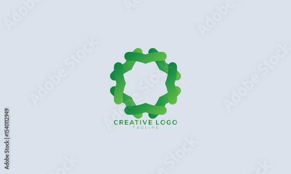 Fototapeta MOSAIC PATTERN Abstract initial monogram letter alphabet logo design