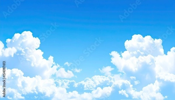 Fototapeta 青い空と白い雲