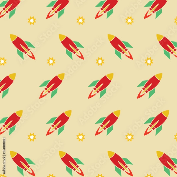 Fototapeta Abstract geometric pattern design with colorful shapes