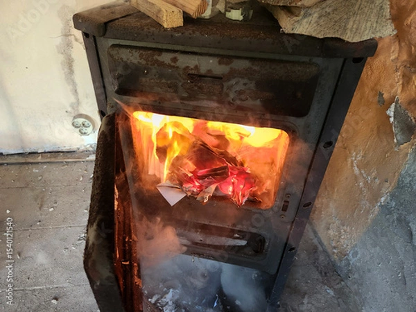 Fototapeta Alter Kamin