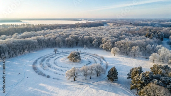 Obraz winter landscape with snow