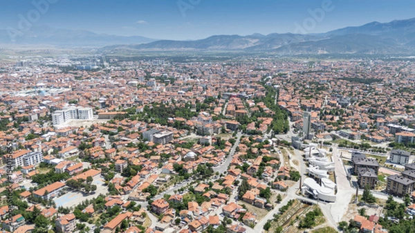 Obraz Top view of the city of Isparta: Turkey