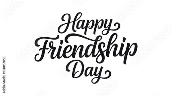 Fototapeta Happy Friendship Day isolated on transparent background, Generative ai.