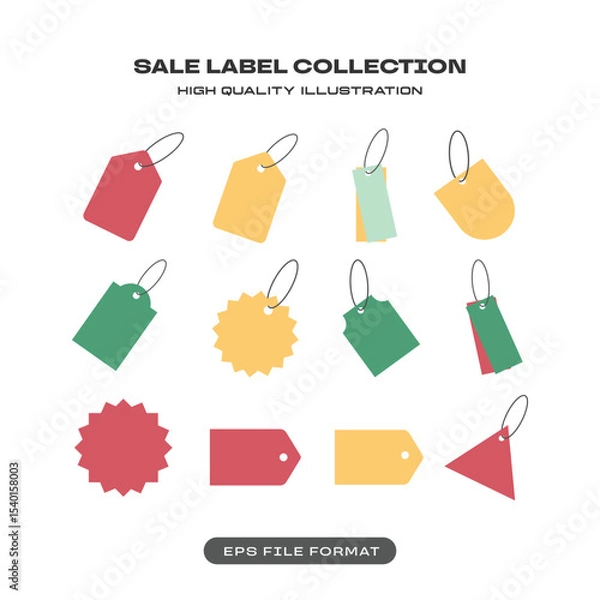 Obraz Sale Label and Price Tag Collection Set