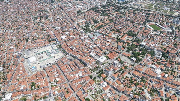 Obraz Top view of the city of Isparta: Turkey
