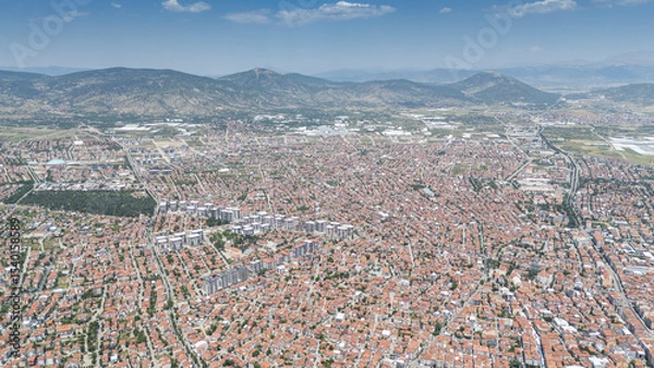 Obraz Top view of the city of Isparta: Turkey