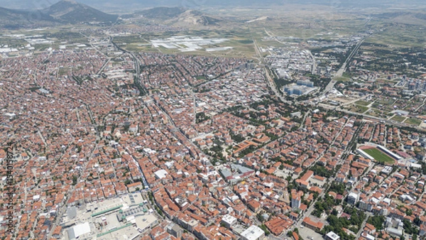 Obraz Top view of the city of Isparta: Turkey